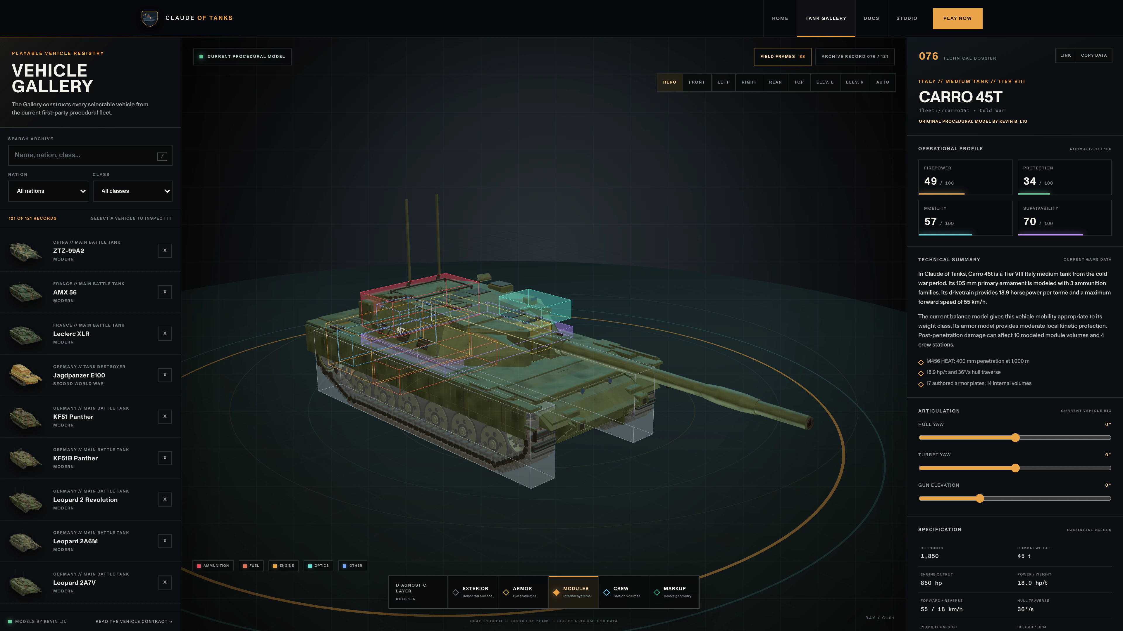 Carro 45t module layout in Tank Gallery