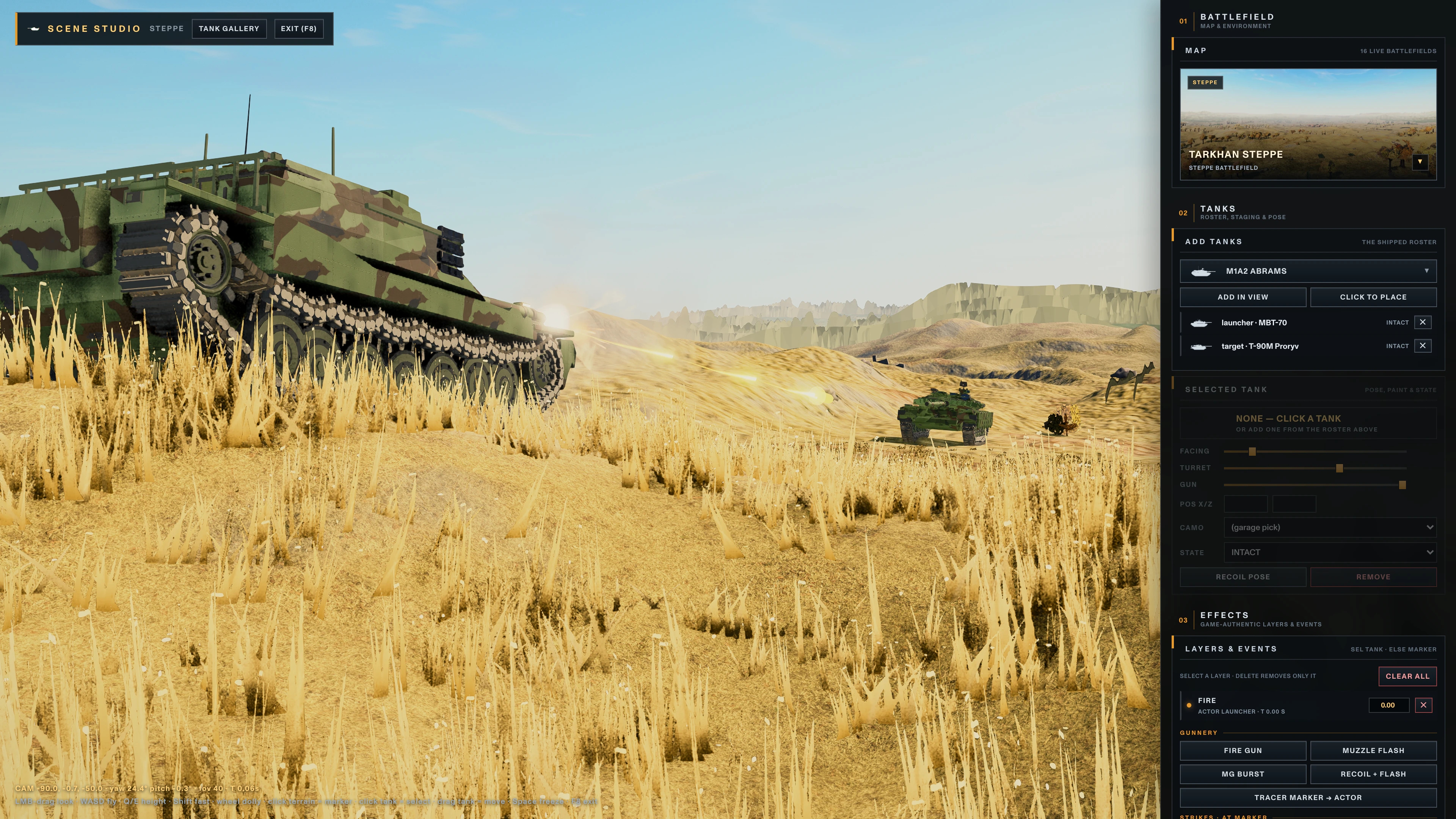 MBT-70 launching a Shillelagh guided missile