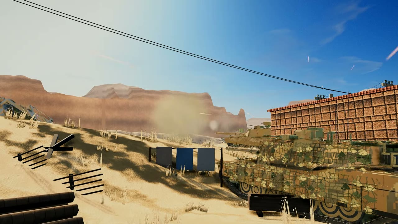 Desert tank engagement