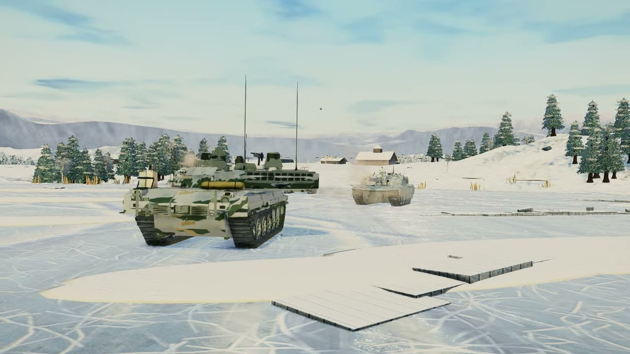 Winter battlefield