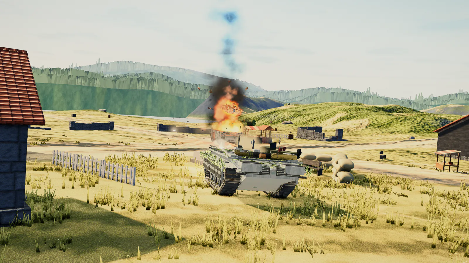 Coastal armored battle
