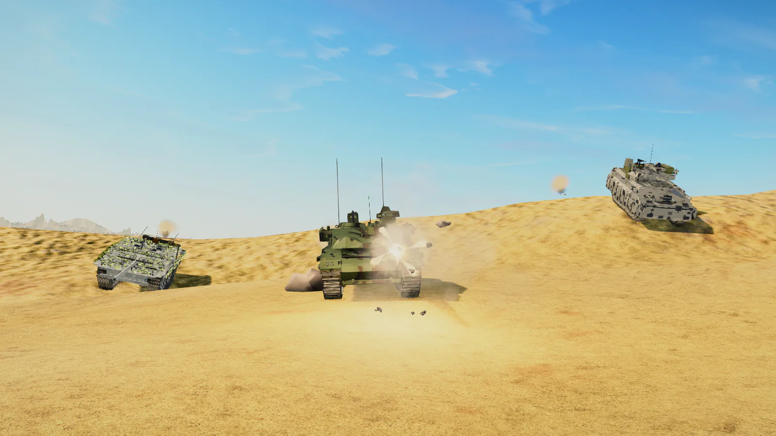 Steppe armored battle