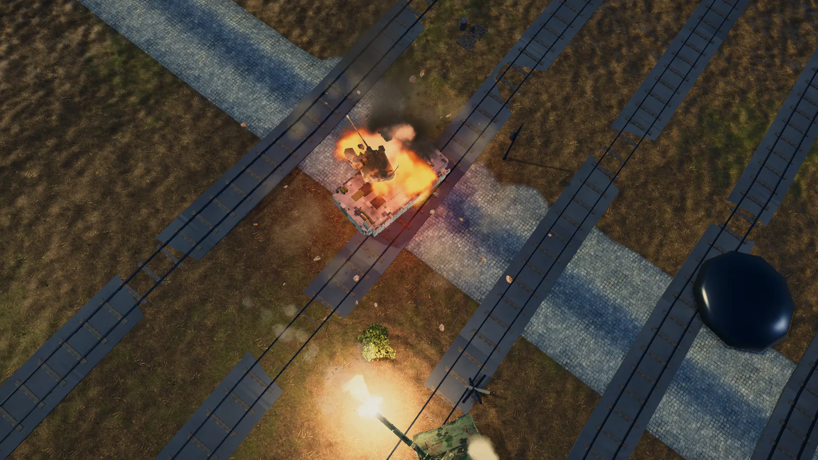 Railyard armored battle