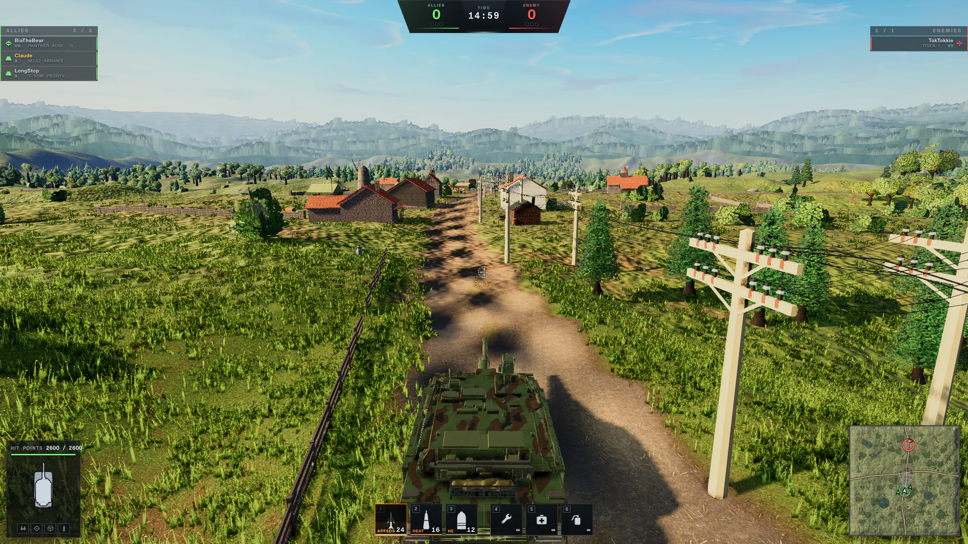 Current game renderer and HUD