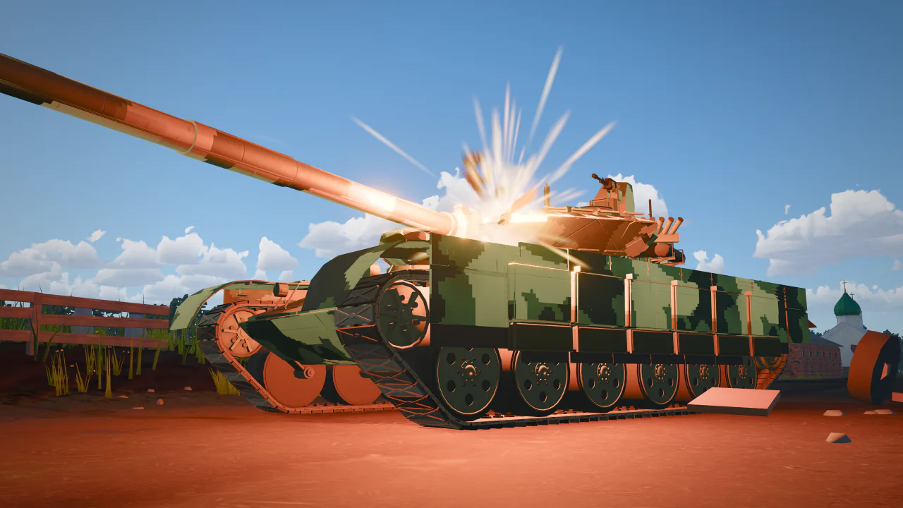 Explosive reactive armour blocks on a turret